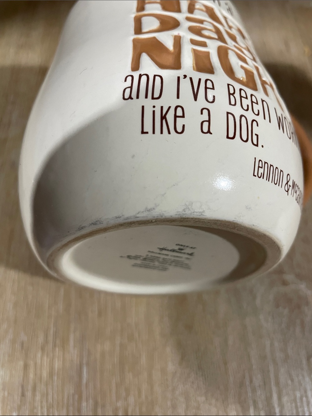 The Beatles Hard Day’s Night Hallmark Ceramic Mug - Picture 5 of 5